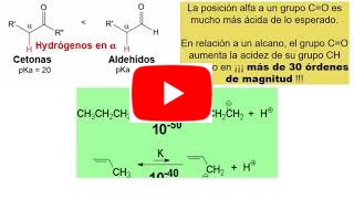 Propiedades ácido-base de compuestos carbonílicos
