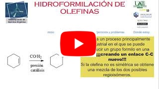 Hidroformilación de olefinas