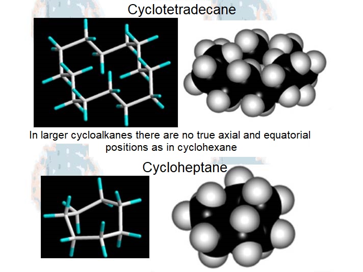 Larger and Polycyclic Cycloalkanes